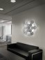 Preview: LED ceiling / wall light Nuvola 2092 / PL70 sheet silver Braga