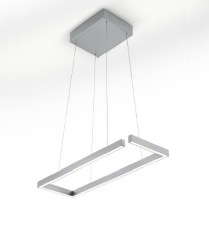 Knapstein Marisa mattnickel 60 LED Pendelleuchte Ober-/Unterlicht Gestensteuerung dimmbar Lift