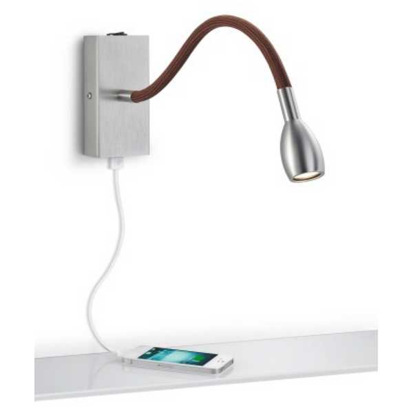 Flex Lampe mit USB Anschluss und rückseitiger Montage