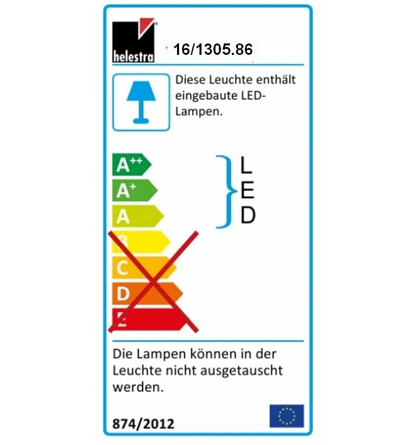 edelstahl-finish acryl ERIN LED 16/1305.86 Pendelleuchte
